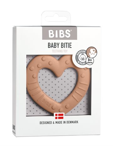Bibs Baby Bitie Heart Peach