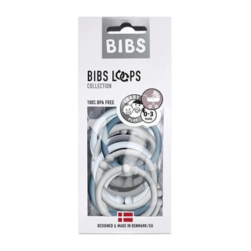 Bibs Loops Baby Blue/Cloud/Petrol 12-pak