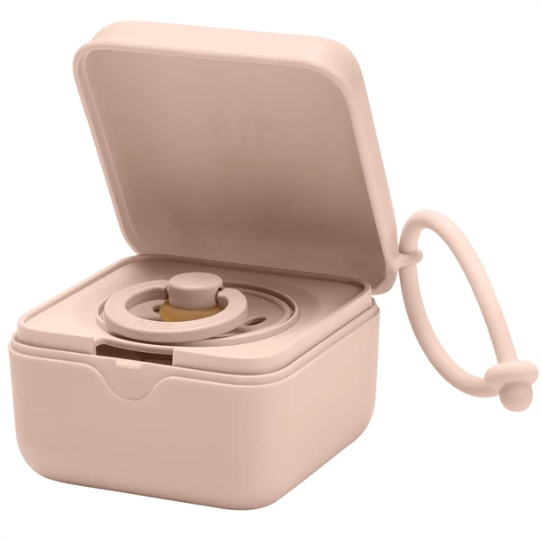 BIBS Accessories Pacifier Box Sutteboks m. Plads til 3 Sutter - Blush