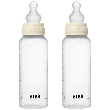 Bibs Sutteflaske - 2-pak - 270 ml - PP/Silikone - Ivory