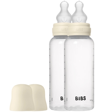 Bibs Sutteflaske - 2-pak - 270 ml - PP/Silikone - Ivory