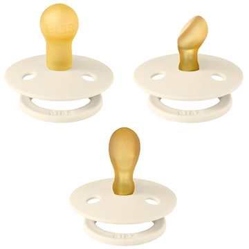 Bibs Try It - 3-pak - Ivory - find den rette størrelse sut med Try It