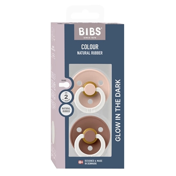 Bibs sutter - Str. 2 - Colour GLOW 2-pak - Blush/Woodchuck