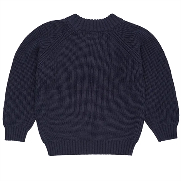 Copenhagen Colors bluse - Strik Classic Rib Blouse - Navy