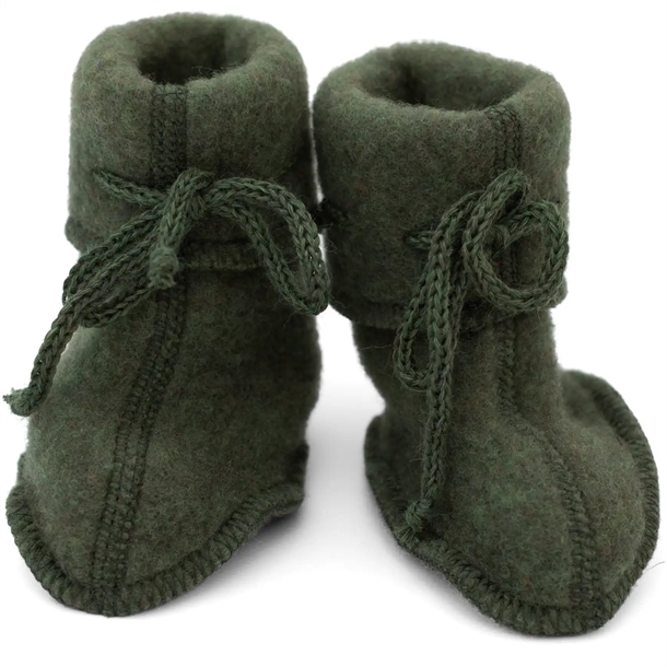 Engel Futter Uld Reed Melange i økologisk grøn uld