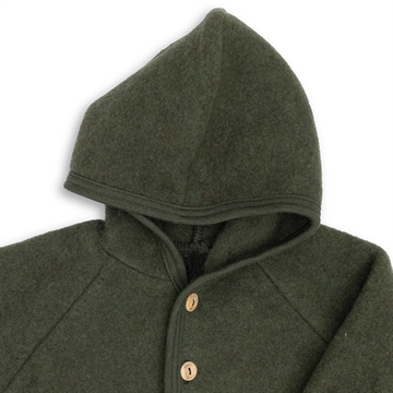 Engel uld jakke - Reed Melange i mørkegrøn