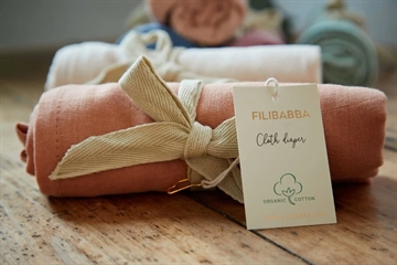 Filibabba Stofble - GOTS - Muslin - Blush i rosa