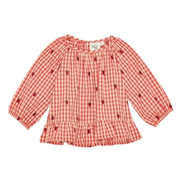 Flöss Bluse - Molly Blouse - Berry Gingham - Jordbær