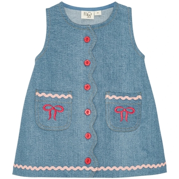 Flöss Kjole - Hazel Dress - Mid Blue Rinse