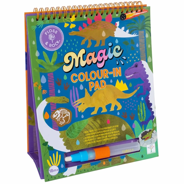 Floss & Rock vandmalebog - Dino