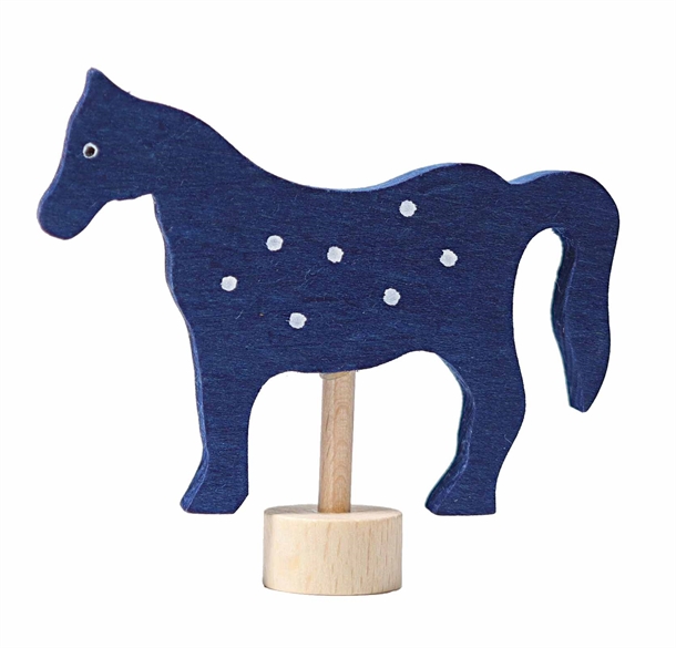 Grimms Fødselsdagsfigur - Hest - Blå