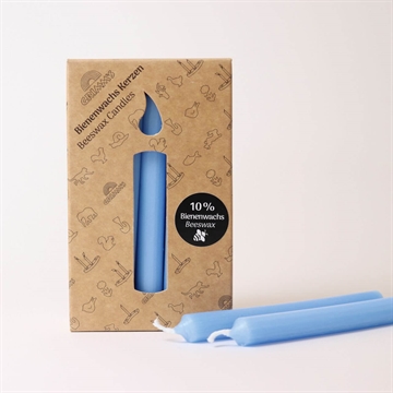 GRIMM\'S Lys 10% Bivoks - Blå - 12 stk.