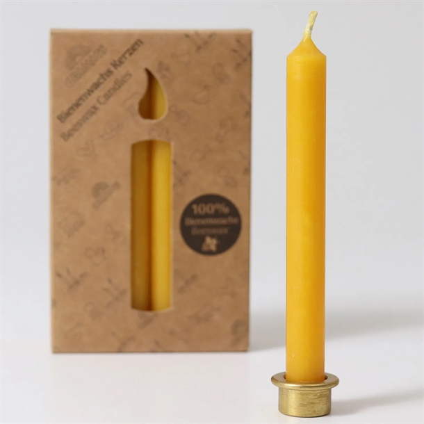 GRIMM\'S Lys 100% Bivoks - Amber - 12 stk.