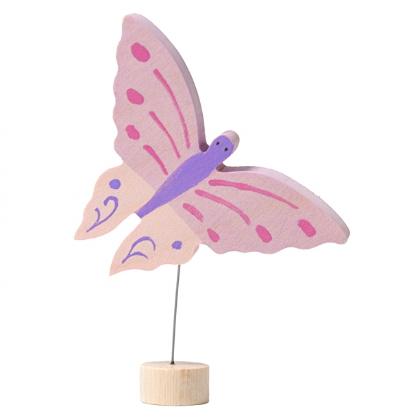 Billede af GRIMM'S Dekorativ Figur - Pink Sommerfugl