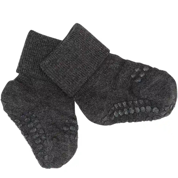 GoBabyGo Strømper - bambus - Dark Grey Melange