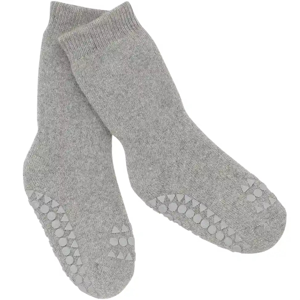 GoBabyGo Strømper - tyk bomuld - Grey Melange