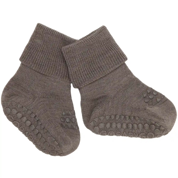 GoBabyGo Strømper - uld - Brown Melange