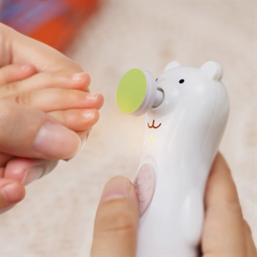 Haakaa Neglefil Happii Bear - genopladelig elektrisk neglefil til baby
