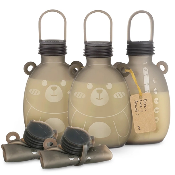 Haakaa Silikone Opbevaringsposer Til Brystmælk 5 Stk. 260ml