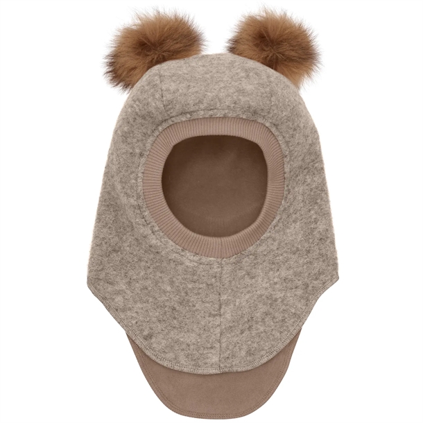 Huttelihut Elefanthue Uld/bomuld 2 Lags Alpaca Kvaster Camel Melange