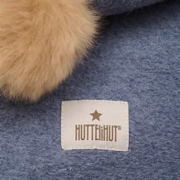 Huttelihut Elefanthue - Uld/bomuld - 2-lags - Alpaca kvaster - Folkstone Gray - blå