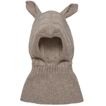 Huttelihut Elefanthue - Uld Cashmere - Mini Rabbit - Camel - med ører