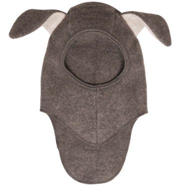 Huttelihut Elefanthue - Uld - Mini Hare m. ører - Brown