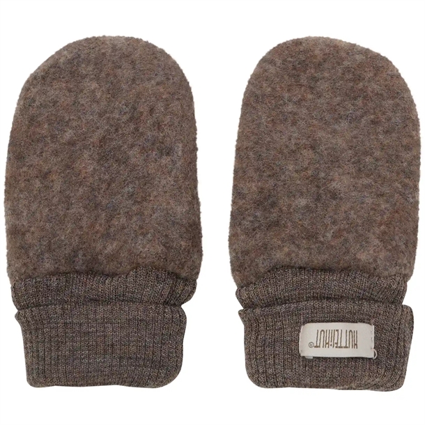 Huttelihut Luffer - Uld - Brown Melange i brun