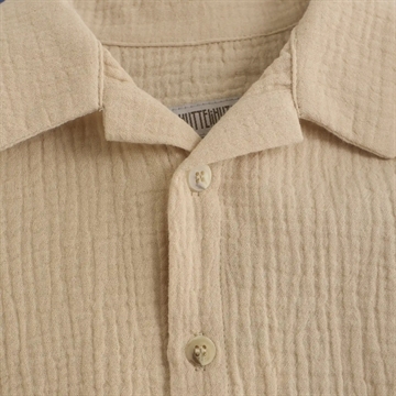 Huttelihut Skjorte - Kortærmet - Muslin - Irish Cream
