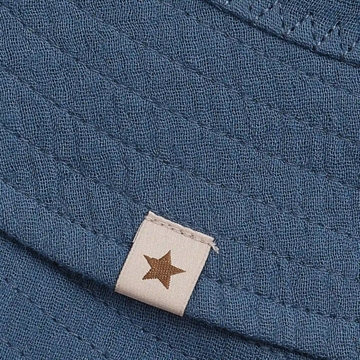 Huttelihut Solhat - Bøllehat - Muslin - Bering Sea - i blå