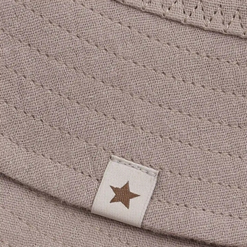 Huttelihut Solhat - Bøllehat - Muslin - Moon Rock - i beigebrun