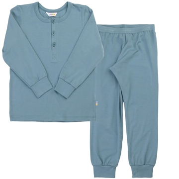 Joha Bambus Nattøj - Blå - lavet i blødt, økologisk bambus