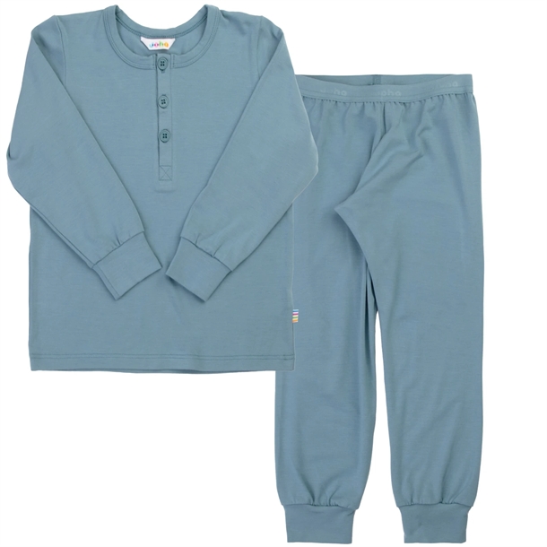 Joha Bambus Nattøj - Blå - lavet i blødt, økologisk bambus