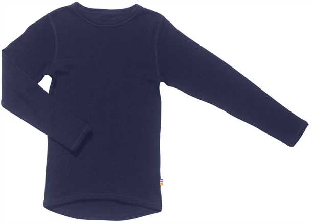 Joha Bluse Uld Rib - Marineblå