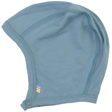 Joha Hue - Bambus - Blå - lukkes med trykknap og er lavet i blødt økologisk bambus