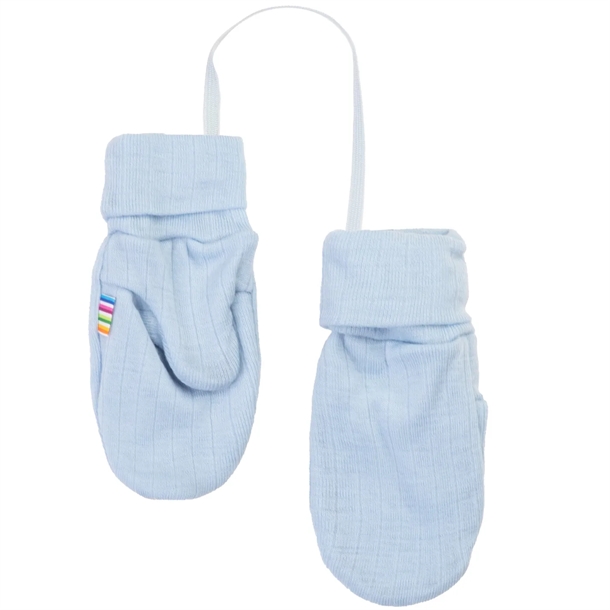 Joha Luffer - Uld - m/ tommelfinger - Lyseblå