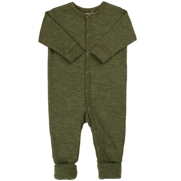 Joha Natdragt - Uld - 2-i-1 fod - Mrk. oliven