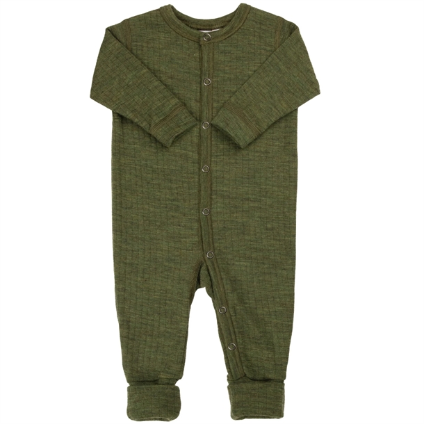 Joha Natdragt - Uld - 2-i-1 fod - Mrk. oliven