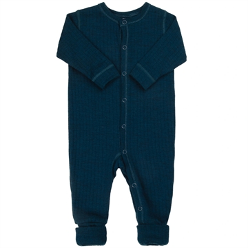 Joha Natdragt - Uld - 2-i-1 fod - Mrk. turkis