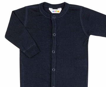 Joha Natdragt Uld 2-i-1 fod Navy Blå med rib i merinould