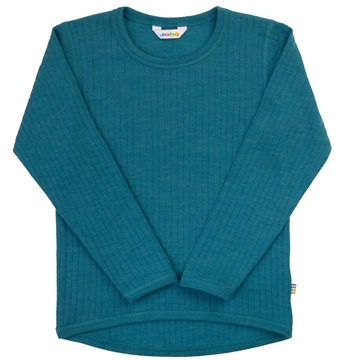 Joha Uld Bluse - Rib - Turkis