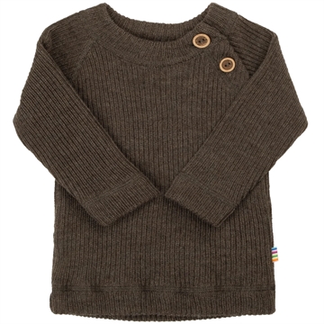 Joha Uld Bluse - Strik - Brown Melange