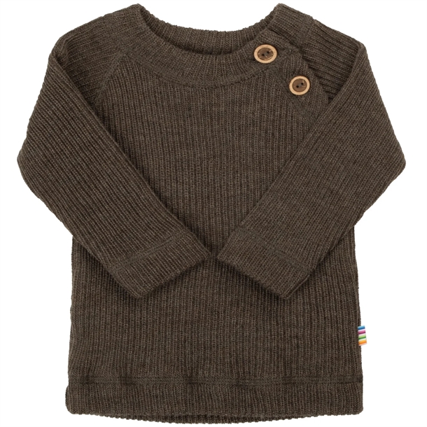 Joha Uld Bluse - Strik - Brown Melange