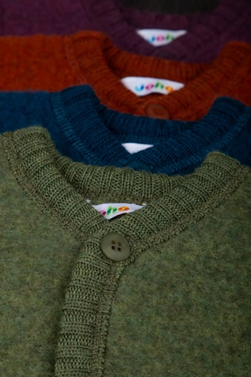 Joha Uld Cardigan - Mrk. oliven
