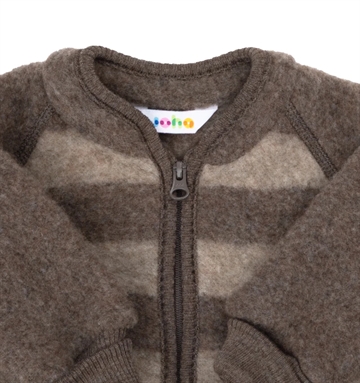 Joha Uld Cardigan - Striber - Brun