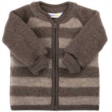 Joha Uld Cardigan - Striber - Brun