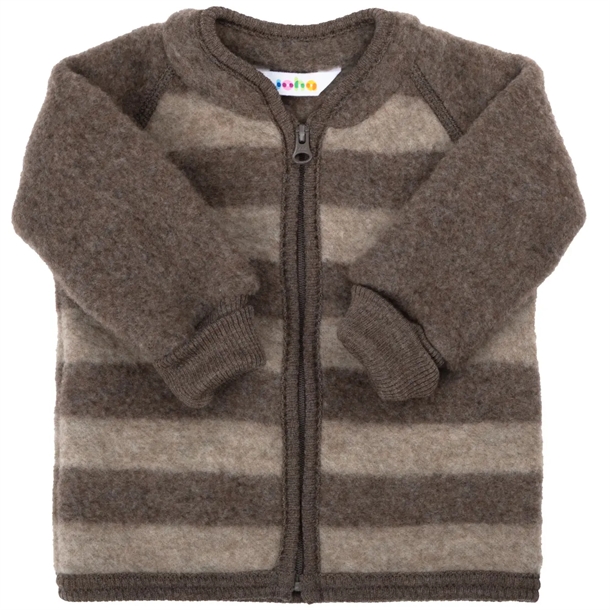 Joha Uld Cardigan - Striber - Brun