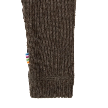 Joha Uld Leggings - Strik - Brown Melange i brun