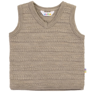 Joha Uld Vest - Beige Melange