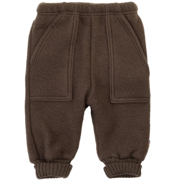 Joha Bukser - Uld - Brun - i kraftig uldfleece